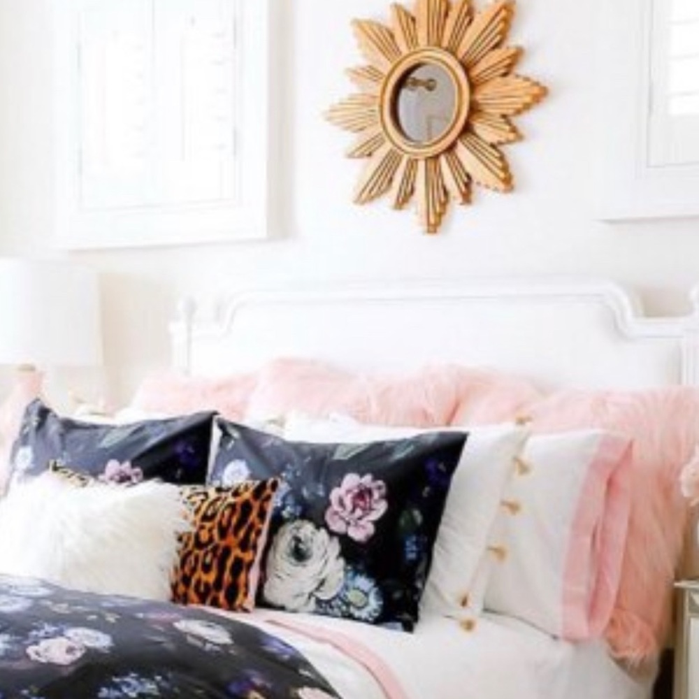 Pottery Barn Gold Tassel Shams NWT